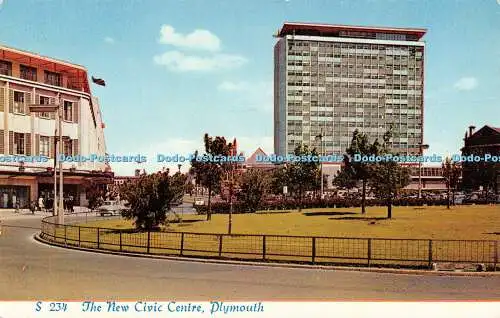 R520026 S 234 The New Civic Centre Plymouth Greaves Gravure D H Greaves