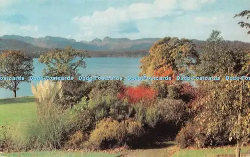 R523769 The English Lakes Head of Lake Windermere and Langdale Pikes Sanderson a