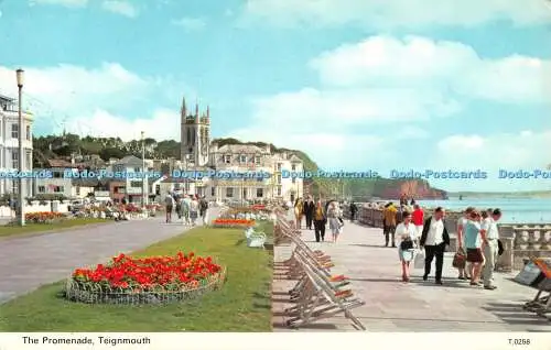 R522053 Teignmouth The Promenade E T W Dennis Photocolour 1973