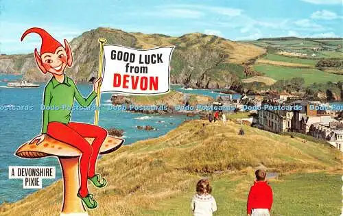 R522058 Good Luck from Devon A Devonshire Pixie Bamforth