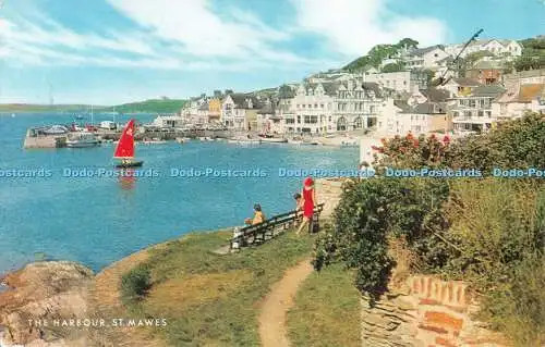 R518056 St Mawes The Harbour J Salmon Postkarte