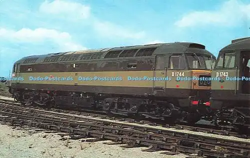 R522079 Class 47 Diesellok Nr. D 1744 steht im Juli 196 im Tyseley Depot