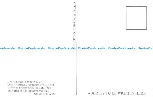 R522079 Class 47 Diesellok Nr. D 1744 steht im Juli 196 im Tyseley Depot