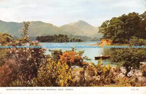 R526081 Derwentwater and Causey Pike from Broomhill Point Keswick KLD 142 Cotman