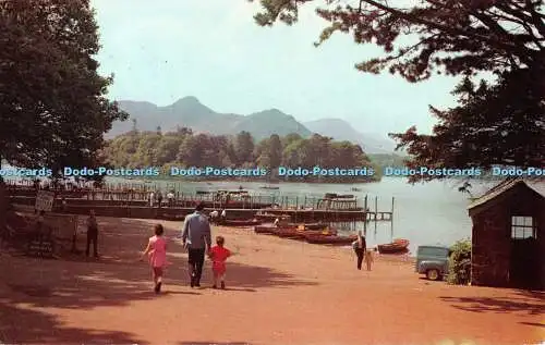 R523823 Cumberland Bootslandungen auf Derwentwater bei Keswick J Arthur Dixon 1972