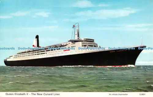 R520141 Queen Elizabeth II The New Cunard Liner An Artists Impression S0601 Denn