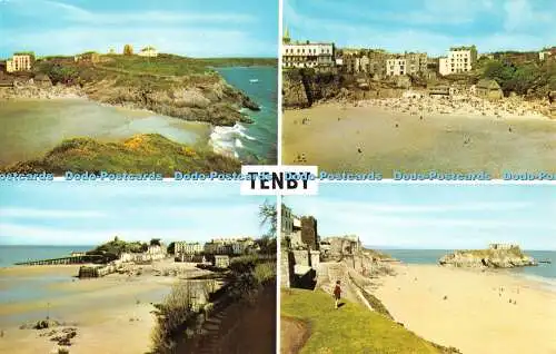 R518132 Tenby The Beach Mehrfachansicht Postkarte