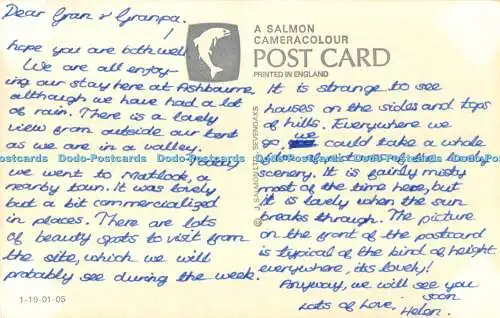 R523913 Matlock High Tor J Salmon Postkarte