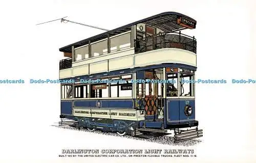 R518222 Darlington Corporation Light Railways No 27 gebaut 1913 von den United Ele
