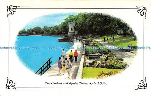 R526225 The Gardens and Appley Tower Ryde I O W Colourmaster International Cameo