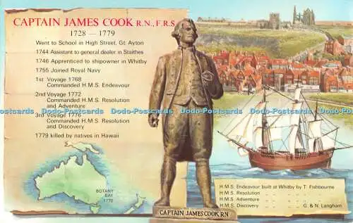 R523947 Captain James Cook E T W Dennis Postkarte