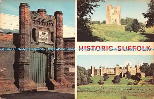 R520262 Historic Suffolk An Artistic Card F W Pawsey Multi View