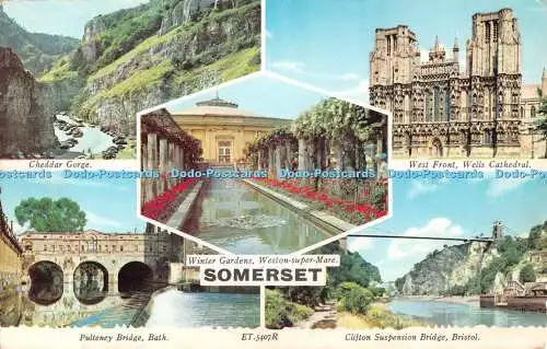 R518263 Somerset Cheddar Gorge Winter Gardens Weston Super Mare Bamforth Multi V