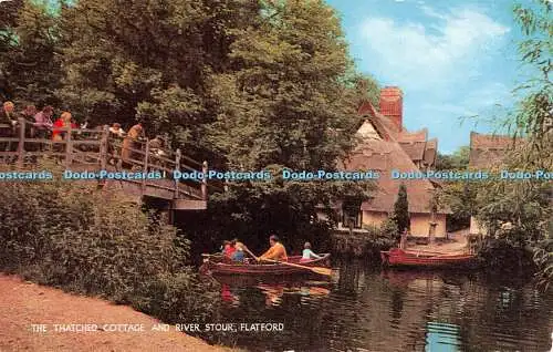 R522288 Flatford The Thatched Cottage and River Stour J Salmon Cameracolour