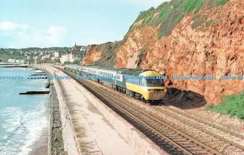 R522289 An up HST near Dawlish on 9th October 1980 with power car W 43120 leadi