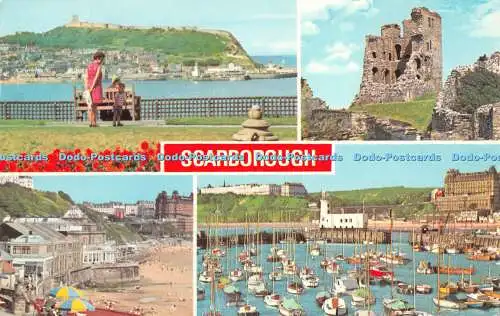 R522371 Scarborough Castle and South Bay The Spa The Castle E T W Dennis Photoco