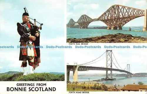 R518404 Greetings From Bonnie Scotland Forth Rail Bridge Multi View 1967