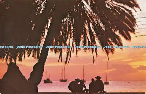 R526438 G H 304 Barbados West Indies Sunset on Carlisle Bay Barbados Hans W Hann