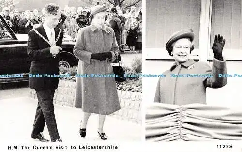 R524152 H M The Queens Besuch in Leicestershire 1122S 1989 John Bowker J V Serie