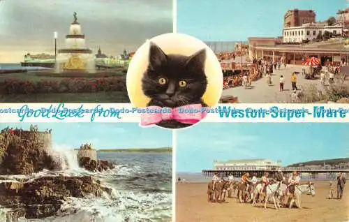 R522454 Good Luck from Weston Super Mare E T W Dennis Photocolour Multi View 197