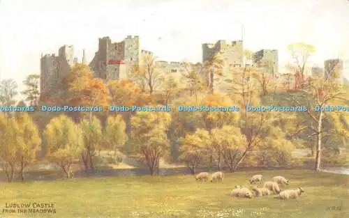 R522460 Ludlow Castle from the Meadows J Salmon A R Quinton