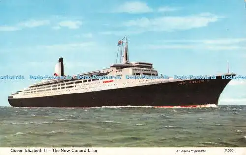 R526462 Queen Elizabeth II The New Cunard Liner An Artists Impression S0601 Denn