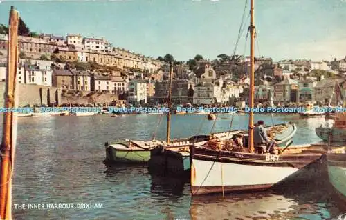 R522471 Brixham The Inner Harbour J Salmon Cameracolour 1961