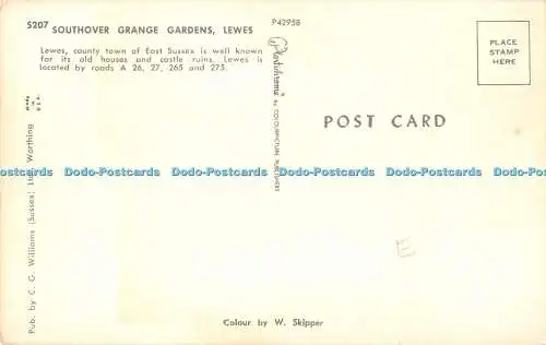 R522508 Lewes Soutlover Grange Gardens C G Williams Plastichrome von Colourpictur