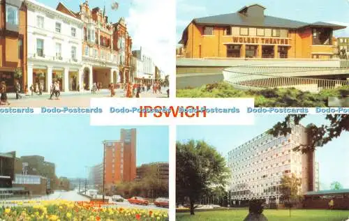 R522514 Ipswich Cornhill Civic Drive F W Pawsey An Artistic Card Multi View