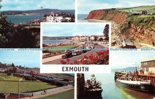 R526532 Exmouth vom Leuchtfeuer Sandy Bay Esplanade Hafeneingang Multi View