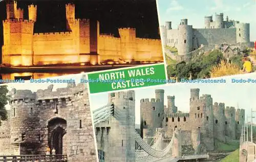 R522521 North Wales Castles Conway Harlech E T W Dennis Multi View