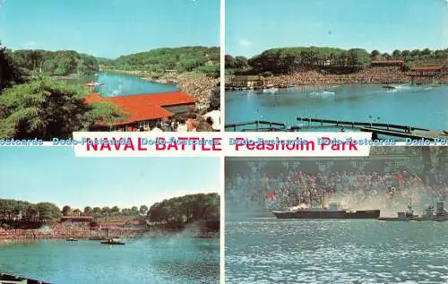 R522532 Naval Battle Peasholm Park Scarborough E T W Dennis Multi View 1976