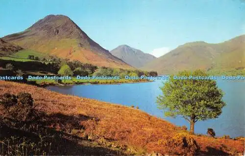 R526572 Cumberland Eibekarre Great Gable und Lingmell mit Blick auf Wastwater J Ar