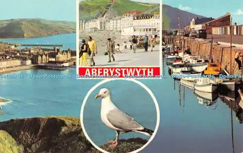 R520581 Aberystwyth The Bays The Promenade The Harbour E T W Dennis Photocolour