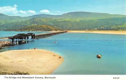 R522562 Barmouth The Bridge and Mawddach Estuary E T W Dennis