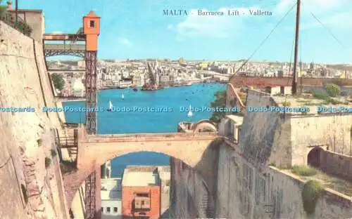 R520585 Malta Barracca Lift Valletta Alfred Galea Zammit