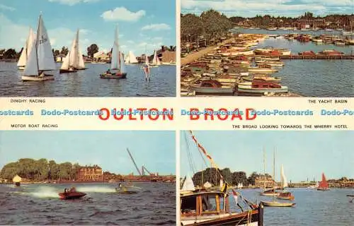 R526580 Oulton Broad Dinghy Racing The Yacht Basin Jarrold Cotman Color Series M