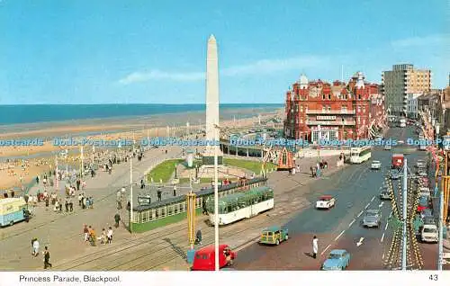 R524312 Princess Parade Blackpool 43 Color Gloss View Series Bamforth John T Pul