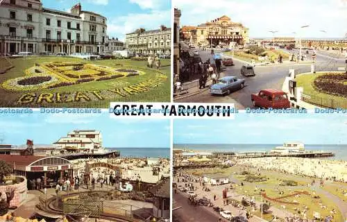 R526664 Great Yarmouth The Floral Clock Royal Aquarium Britannia Pier Multi View
