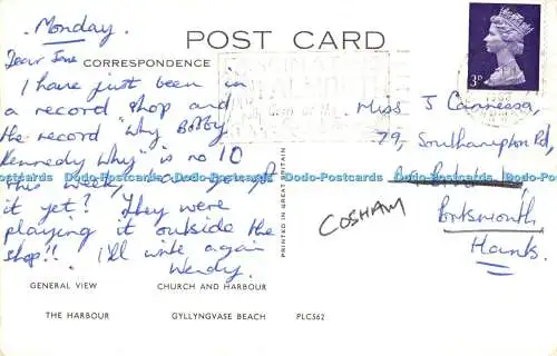 R520695 Falmouth General View The Harbour Church and Harbour Multi View 1968