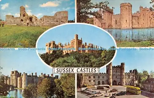 R520717 Sussex Castles Bodiam Castle Battle Abbey Pevensey Castle D V Bennett Ph