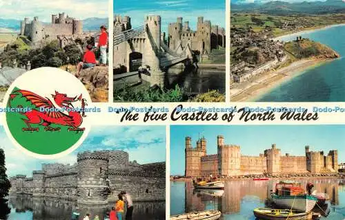 R522720 The Five Castles of North Wales Harlech Photo Precision Colourmaster Int