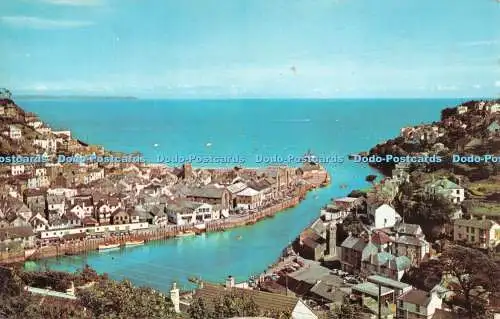 R522798 Looe Ansicht von unten Postkarte