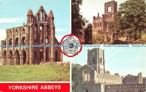 R520830 Yorkshire Abbeys Whitby Abbey Kirkstall Abbey Fountains Abbey E T W Denn