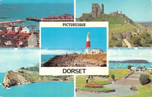 R526827 Malerisches Dorset Lulworth Cove Corfe Castle Foto Precision Limited Co