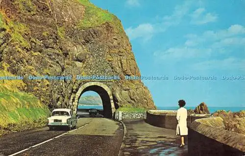 R526831 Northern Ireland Co Antrim Coast Road Black Cave Tunnel N P O Litho Cana