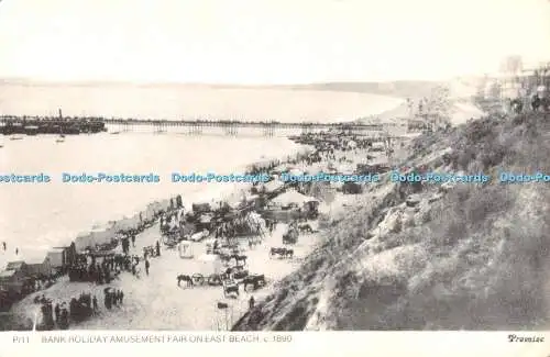 R526853 Bank Holiday Amusement Fair on East Beach c 1890 Promise