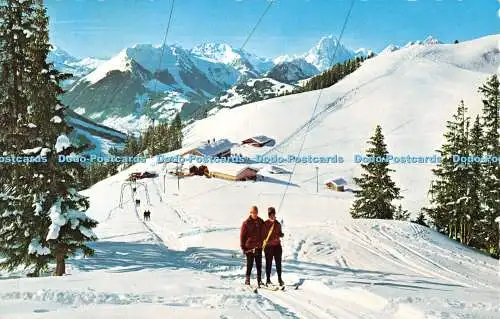 R526869 Hornberg 1811 m ob Saanenmoser Huhnerspielskilift Diablerets Staldenfluh