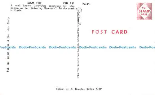 R524609 Mam Tor Ernest Joyce Plastichrome G Douglas Bolton A I B P