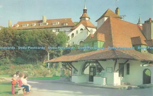 R520922 Caldey Island The Abbey and Shop Torbogen Werbung